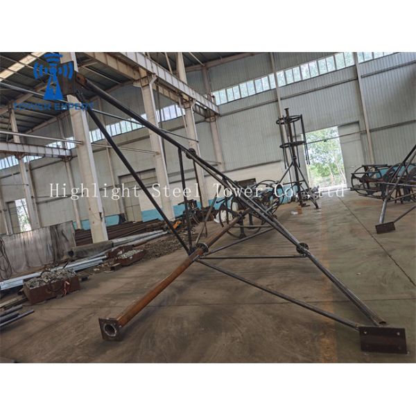 High Strength Rooftop Pole With Bolts And Nuts ISO 898 Grade 8.8 For Self Supported Tubular Towers