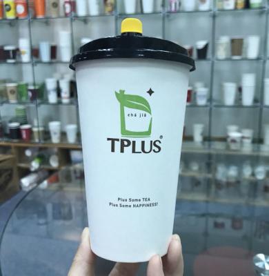 Single Wall Disposable Paper Cup Design Paper Coffee Cup Beverage With Lid