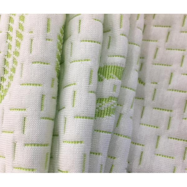Soft Bamboo Fiber Air Layer Fabric Jacquard 60% Polyester / 40% Bamboo Fiber