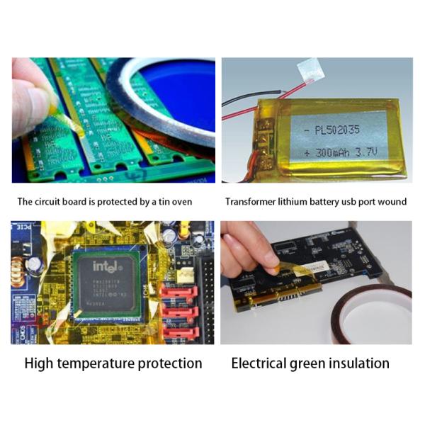 Insulation Kapton Polyimide Tape 33/66m Heat Resistant No Residue Easy Peel