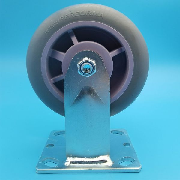 Excellent Elasticity and Shock Absorption Industrial heavy duty  wheels Load-Bearing TPR rubber core casters singel 5
