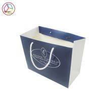 Sacos de papel impressos elegantes, sacos de compras reusáveis personalizados