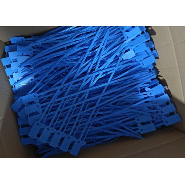 400mm Length Plastic Security Seal with 275 N Tensile Strength and Laser Print Pull Tight Tamper-Evident Seal