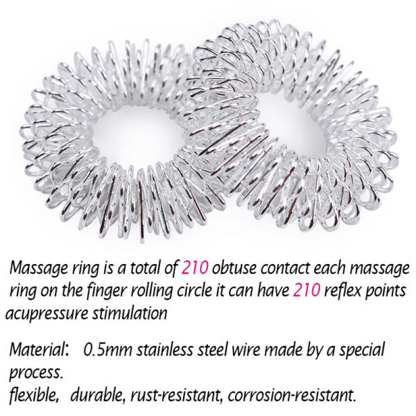Hand Massager Ring Acupuncture Acupressure Health Care Body Massage Fatigue Relief Augmentation Immune Relaxation Tools
