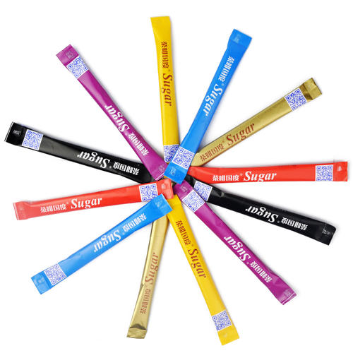 Термопечать PE покрытые белые бумажные рулоны для упаковки сахарной палочки