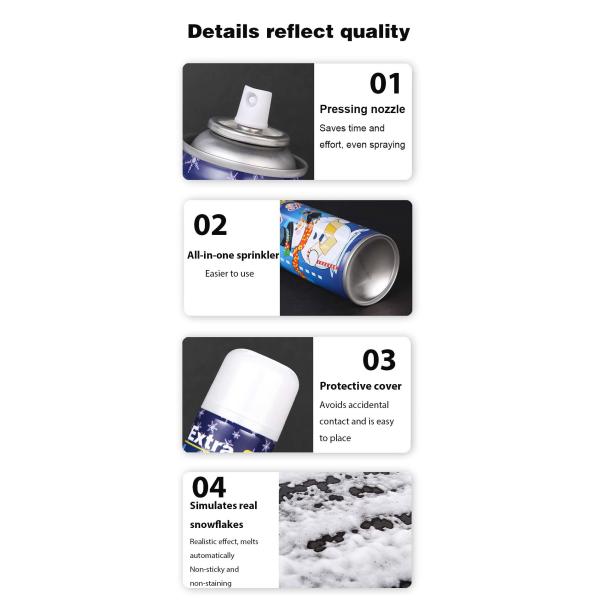 Wholesales Party Snow Spray Artificial Snow Spray Can OEM Accepted for Fun Birthday Wedding Decoration