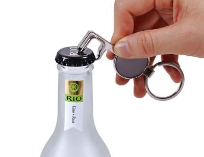 Key Shape Personalized Metal Bottle Opener Keychain Silver Vintage