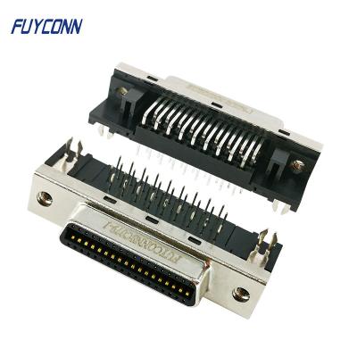 36 conector fêmea do ângulo direito MDR do PWB do conector do Pin SCSI