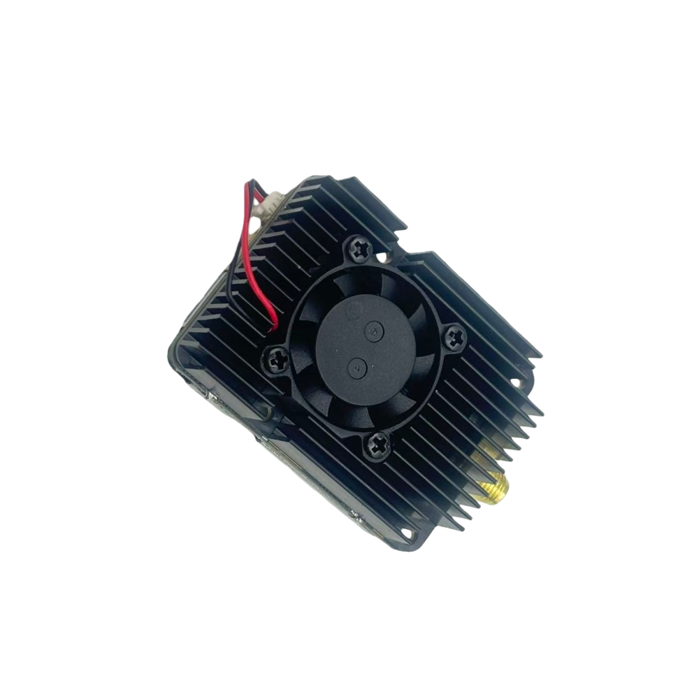 Industrial-grade 64CH VTX Transmitter (Pit/2W/4W) with IRC, 7-26V Input & Universal Mounting for Inspection Drones