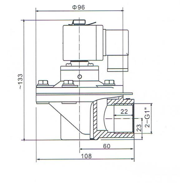 Заливки формы клапана ИМПа ульс 1 дюйма тело АК220В АК110В АК24В ДК24В прямоугольной пневматической алюминиевое