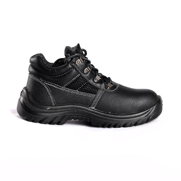 Embossed Cow Leather Steel Toe Cap Steel Plate Safety Shoes Boots