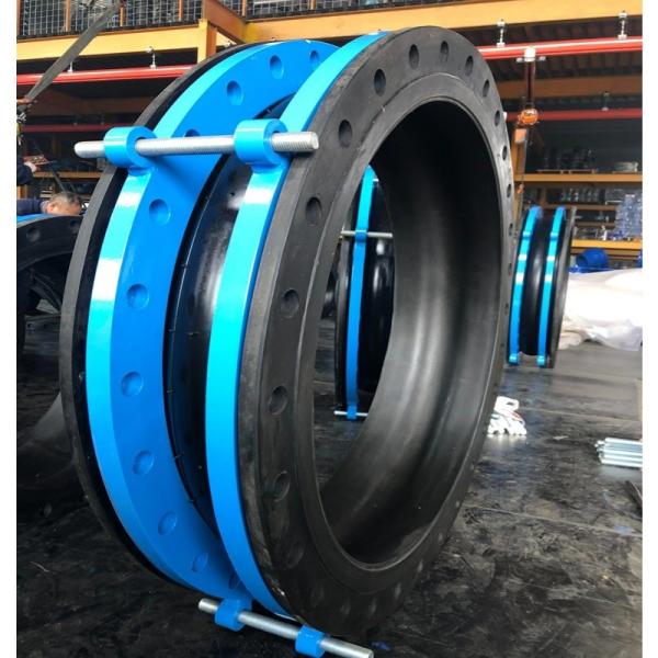 DN150 DN300 DN500 304 316l 300mm Tubo de aço inoxidável de expansão conjunta de borracha de flanges