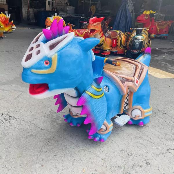 Realistic Animatronic Dinosaur Ride 1.8m With Movement / Sound Customization