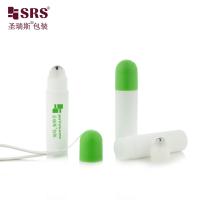 RPPF 20ml White Frosted Plastic Roll-On Bottle Packaging Massage Steel Ball Pain Relief Gel