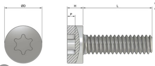 Torx OEM брызг соли 316 винтов машины нержавеющей стали T40 автоматический запассивированный