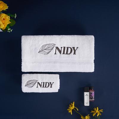 Plain Super Soft Cotton Towel , Hotel Bath Towel Custom Logo Face Towel