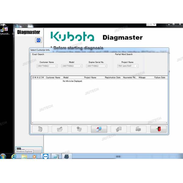 CFC2 Laptop And Diagnostic Tool For KUBOTA Diagmaster DIAGNOSTIC KIT Python Interface KUBOTA Takeuchi Diagnostic Tool