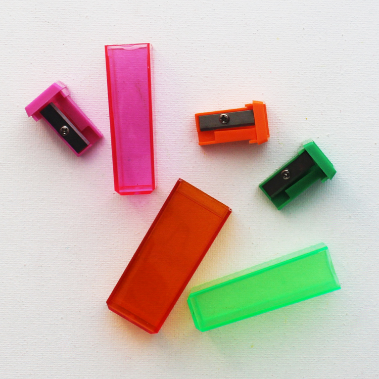 wholesale reliable quality multicolor single hole mini pencil sharpener