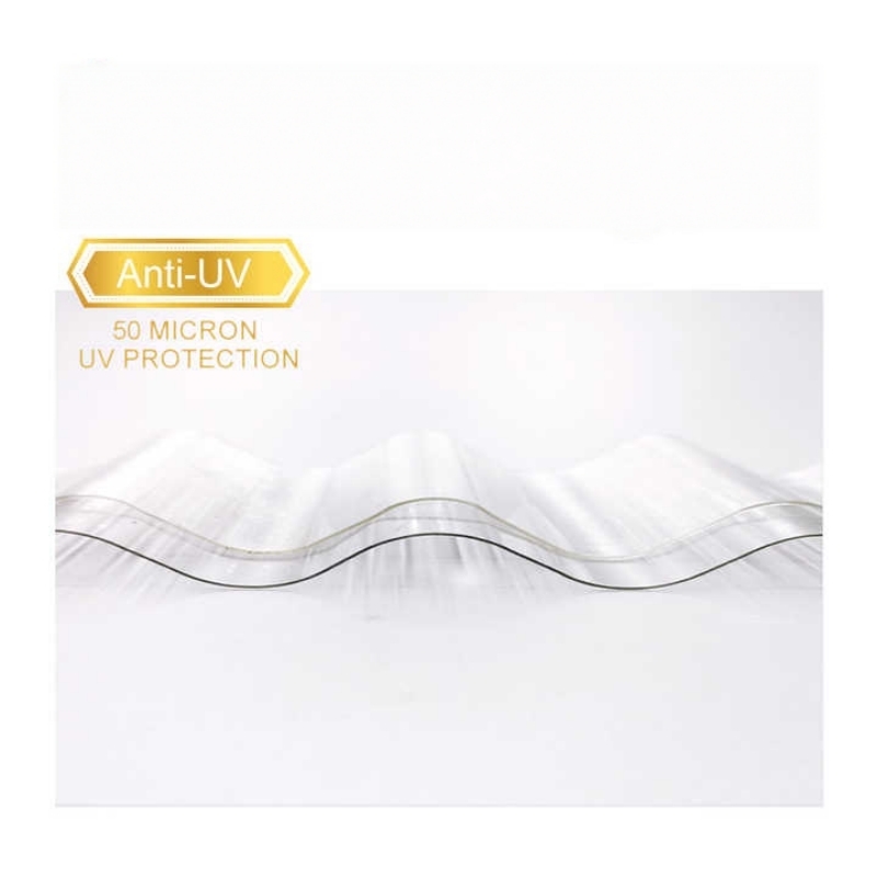 Anti Uv High Quality Transparent Corrugated Polycarbonate Sheet