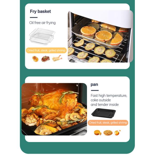 12L Multi Function Toaster Oven Air Fryer 1600W 12.7qt Large Capacity