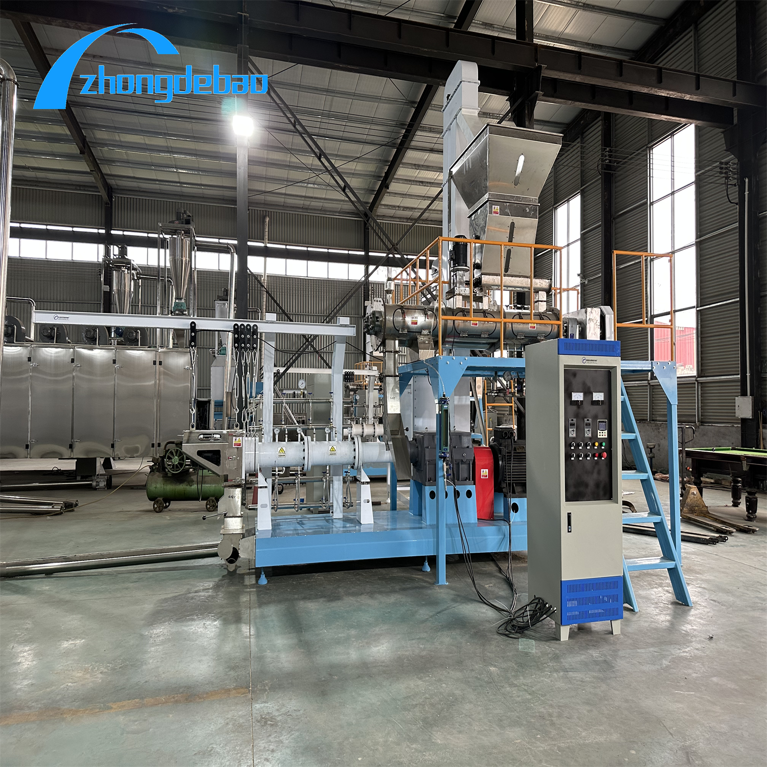 Customized Colour Floating Fish Feed Production Line Featuring Pillow Or Bread Shape Briquette and Main Motor Power 5.5-160kw for Aquaculture Feed