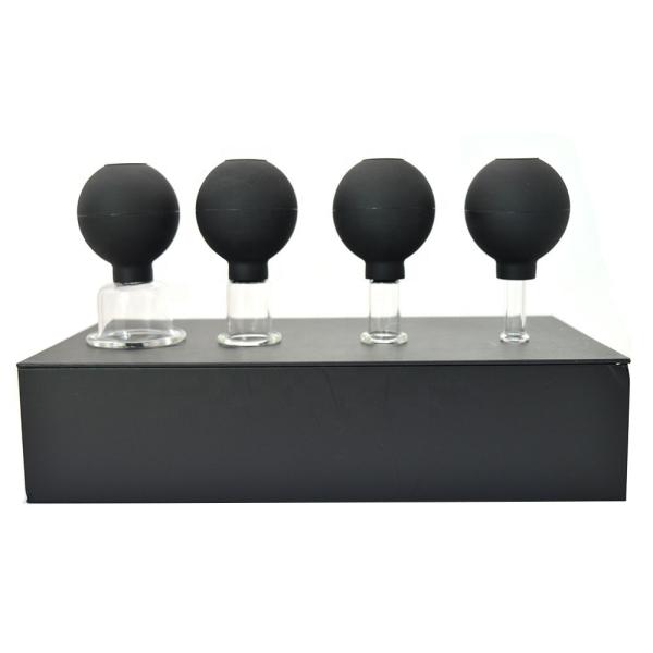 2024 Glass Rubber Massage Vacuum Massage Cupping Set Therapy Machine For Body Face Back Leg Shoulder With Customized Logo
