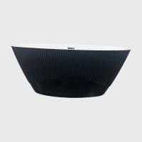 CUPC Large Modern Acrylic Black Corner Bathtub Shower 1600mm