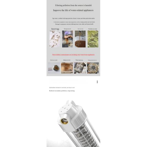 Filtro de agua de grifo Aguas de agua de sedimento 8 toneladas para hogares Comercio al aire libre