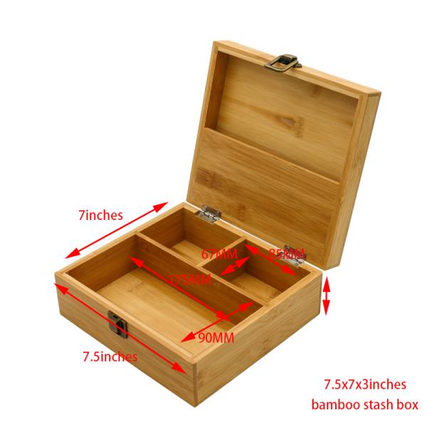 Wooden Tea Bag Organizer  Tea Packet Collection Box Tea Chest Storage Holder -7*7.5*3.5