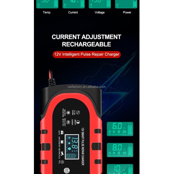 OEM Orders 12V 10A 15A Automatic Charging Smart Auto Charger Portable Car Motorcycle Battery Charger for Lead Acid Battery