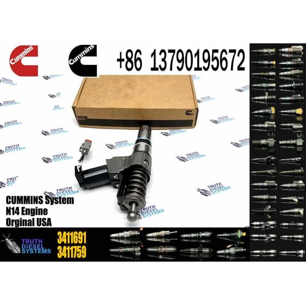 OEM N14 Engine Parts Common Rail Diesel Fuel Injector 3411760 3411691 3411765 3411766 For Cummins Engine Bulk Sale of Injectors