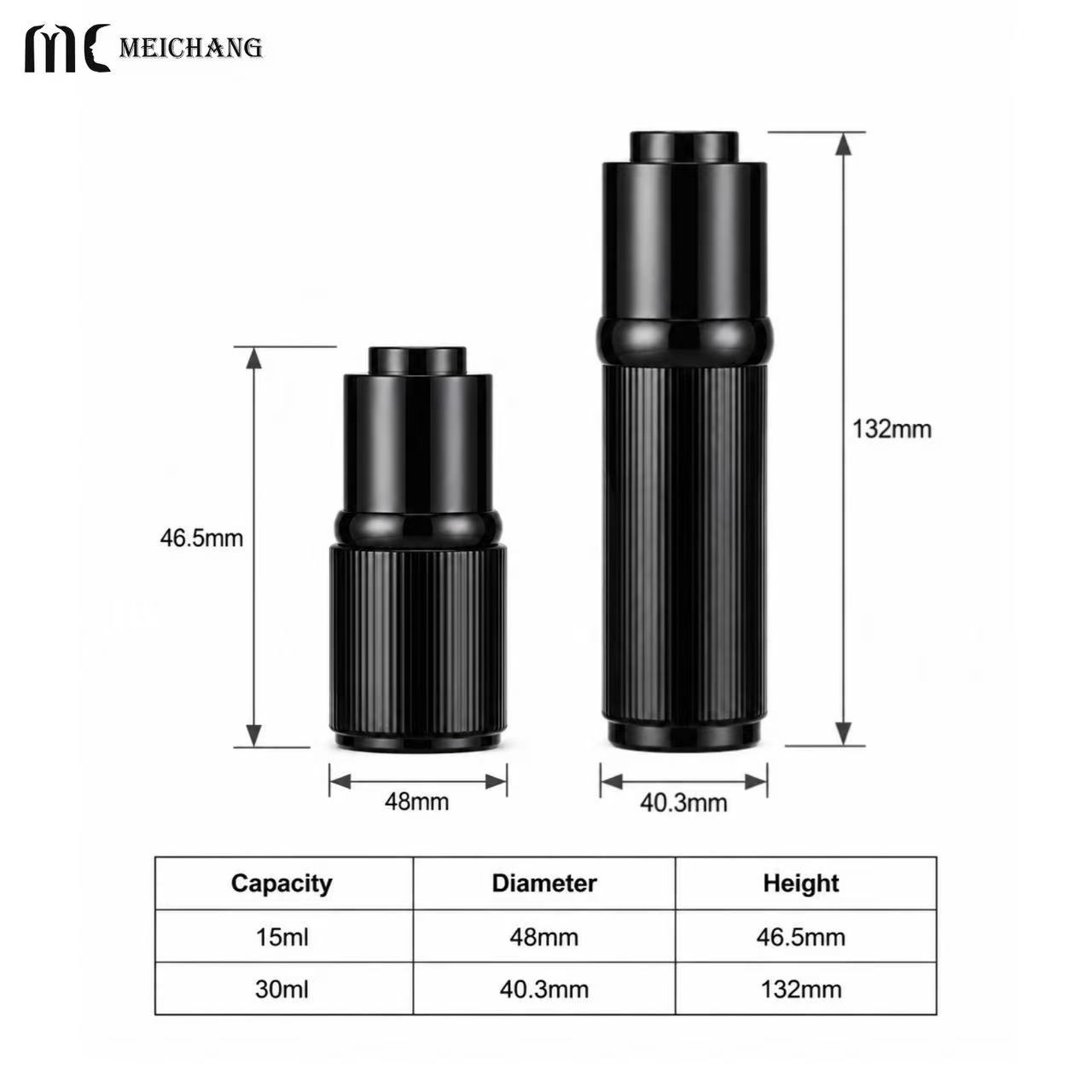 15ml / 30ml Double Wall Acrylic Dropper Bottle for Face Serum(MC-624)