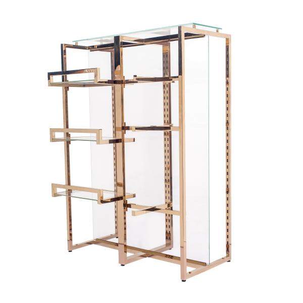 Beer Bread Glass Display Rack For Garment Shop Handbags Stainless Steel