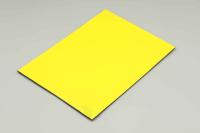 Painel de alumínio composto de PE exterior amarelo brilhante 122cm x 244cm Painel Acp à prova d'água