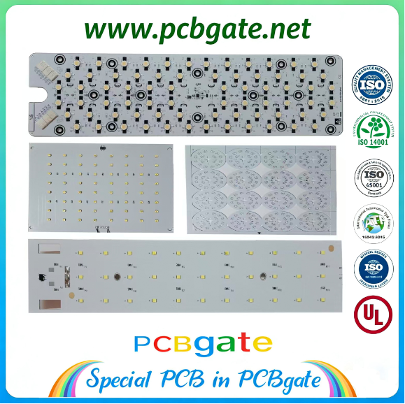 Linear LED Aluminum PCB Module (MCPCB) with High Thermal Conductivity for Uniform Light Design and Customizable Length and Power