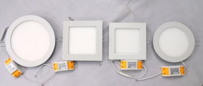 12 W / 18W Pure White square LED Panel Light 225mm x 225mm , Flat Led panels