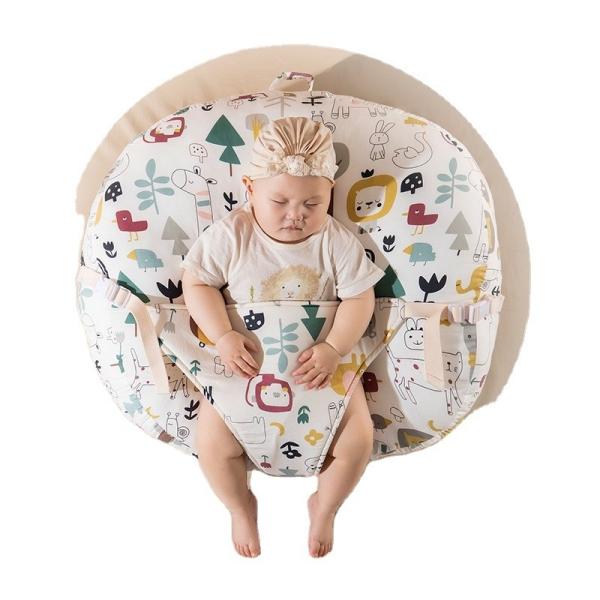 Newborn Feeding Pillow Made of Skin-Friendly Cotton and Featuring Animal Pattern