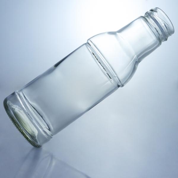 Bouteille en verre de capacité personnalisée pour le jus lait ketchup salade sauce au piment 320ml