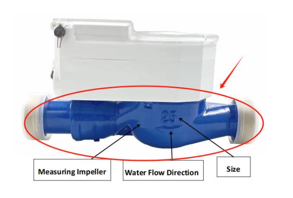 Cold Water Meter 0-40 C STS Standard Smart Water Meter with 4-M16/8-M16/8-M16/8-M20 Connecting Bolts