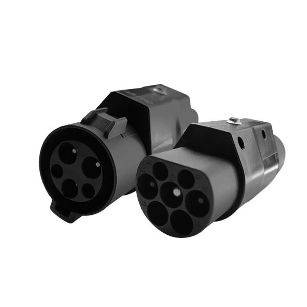 Black 7KW 32A 220V Type1/J1772 to Gbt Electric Vehicle Charger Adapter for Car Charging Connector Converter Electric