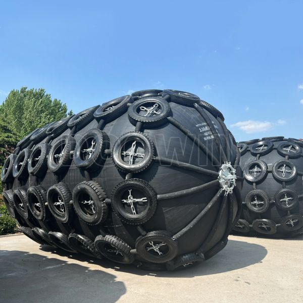 Defensa marina de goma resistente al envejecimiento, defensas neumáticas flotantes para barcos ISO17357