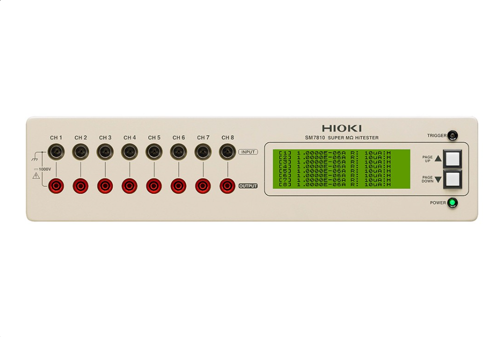 HIOKI SM7810 Super MΩ HiTESTER 8-Channel High Resistance Megohmmeter for MLCC Leakage Current Testing