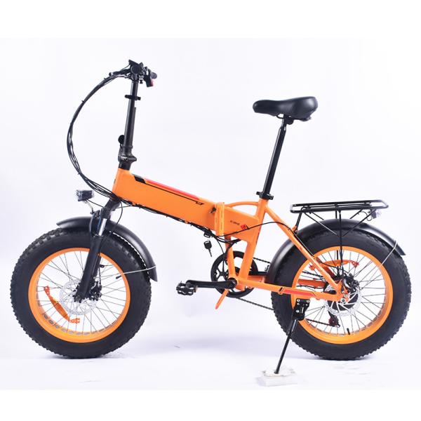 500w Fat Tire Electric Folding Bike With KMC Chain 34KG Gross Weight
