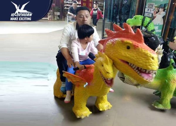 Lovely Electric Dinosaur Ride On High Artificial Colorful Remote Control For Decoration