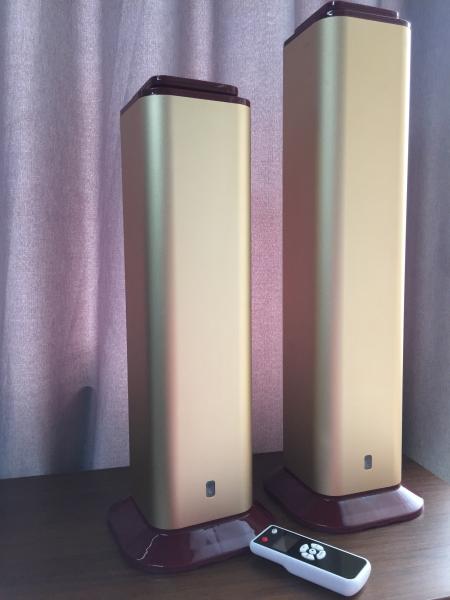 195*195*530mm Standing Alone Gold Color Commercial Aroma Diffuser Machine Remote Control DC12V