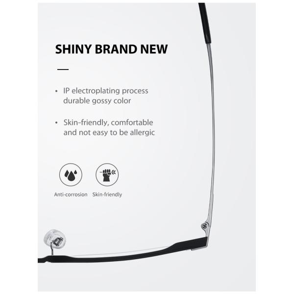 Взрослых Очкиes титана Mg Al винт чистых гибкий съемный