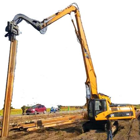 15M Concrete Pile Excavator Driving Boom For CAT349 ZX470 Volvo460
