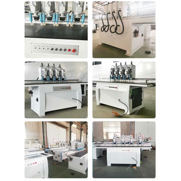 Four Head Elliptic Shape Hinge Jig Drilling Wood Panel Holes Puncher Milling Machine
