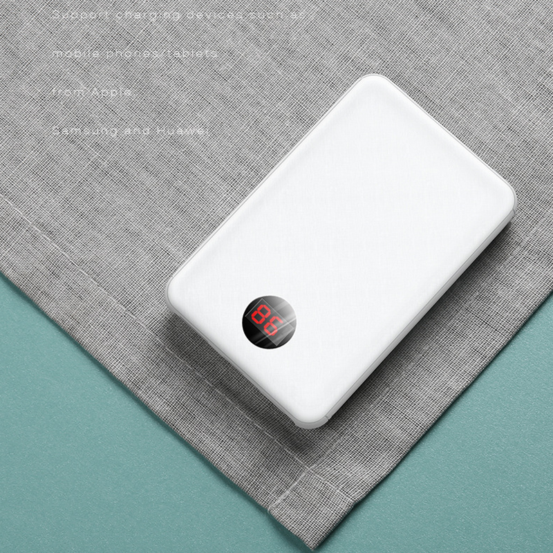 LCD показывает встроенный банк 10000mAh силы кабеля для андроида