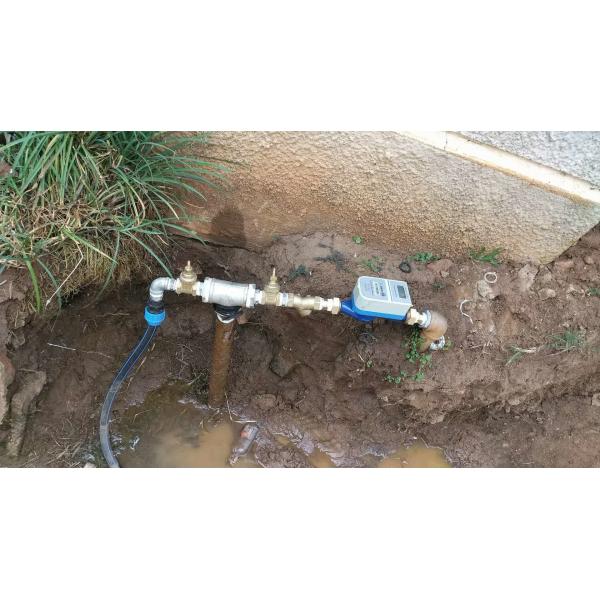 Оплата CashWater LoRa STS латунная электрическая измеряет дисплей LCD для Африки